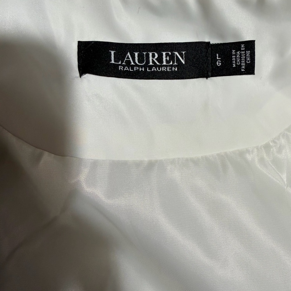 Ralph Lauren Ivory Like New Quilted vest with pockets - Picture 8 of 12
